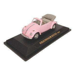 Road Legends Volkswagon 1967 Beetle Diecast 1:43 Vintage Pink Collectors Edition